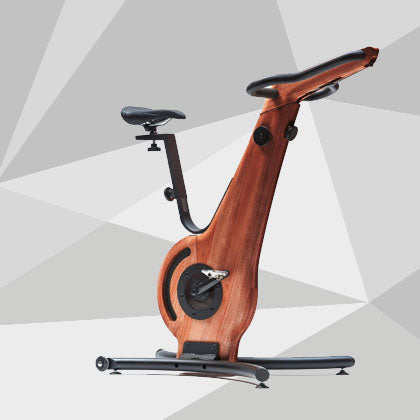 NOHrD Bike indoor cycle. Aesthetic design, solid wood and metal frame.